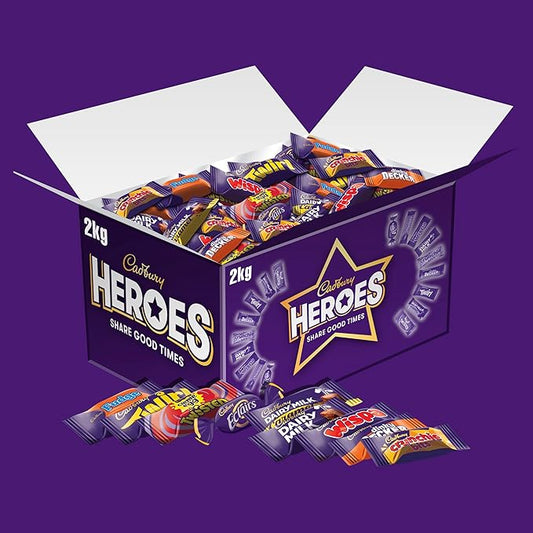 Cadbury Heroes Chocolate Bulk Share Box, Perfect for Gifting and Sharing, 2 kg (Pack of 1)