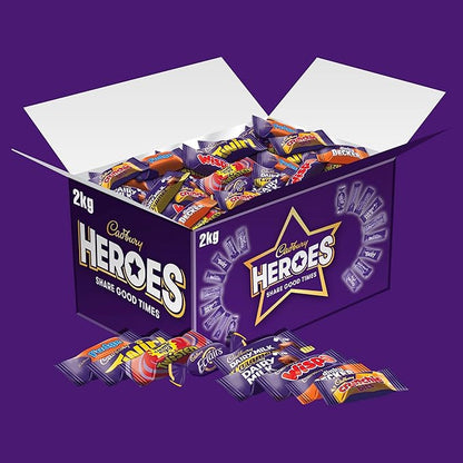 Cadbury Heroes Chocolate Bulk Share Box, Perfect for Gifting and Sharing, 2 kg (Pack of 1)